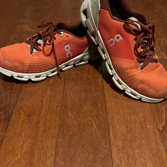 On Running Women’s Red Running Shoes - Picture 2 of 6